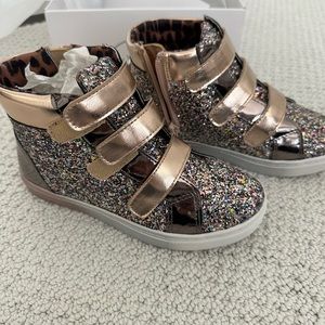 Brand new - never worn Steve Madden size 1 j zoom bright multi sparkle sneakers